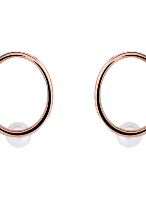 Orphelia 'Heloise' Dames 925 Sterling Zilveren Stud Oorbellen - Roze ZO-7509
