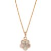 Orphelia 'Daisy' Dames 925 Sterling Zilver Hanger met Ketting - Roze ZH-7585/RG