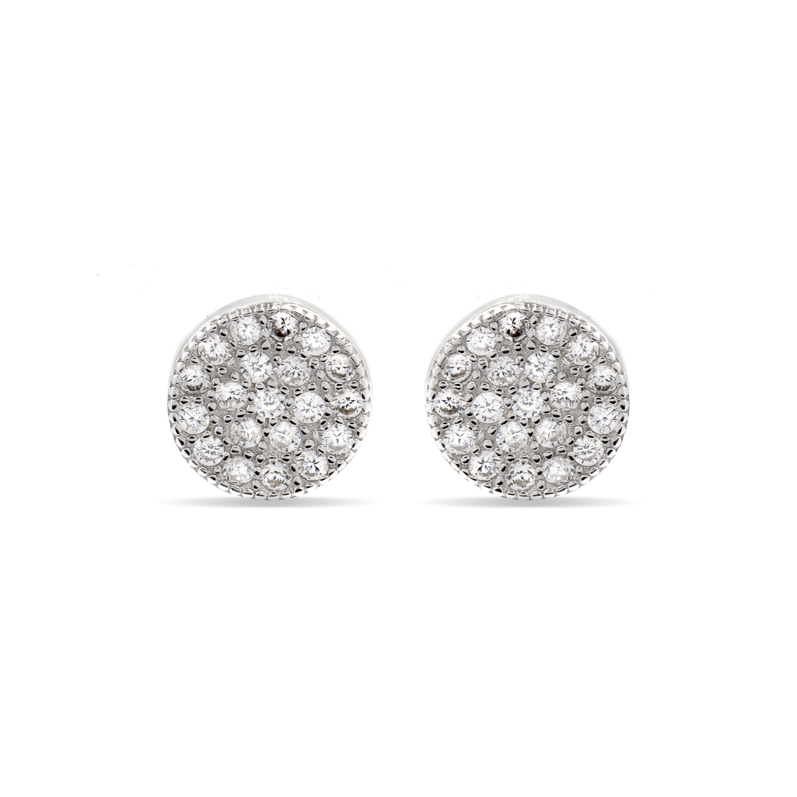 Luxenter, 925 sterling zilver en gerhodineerde zirkonia oorbellen