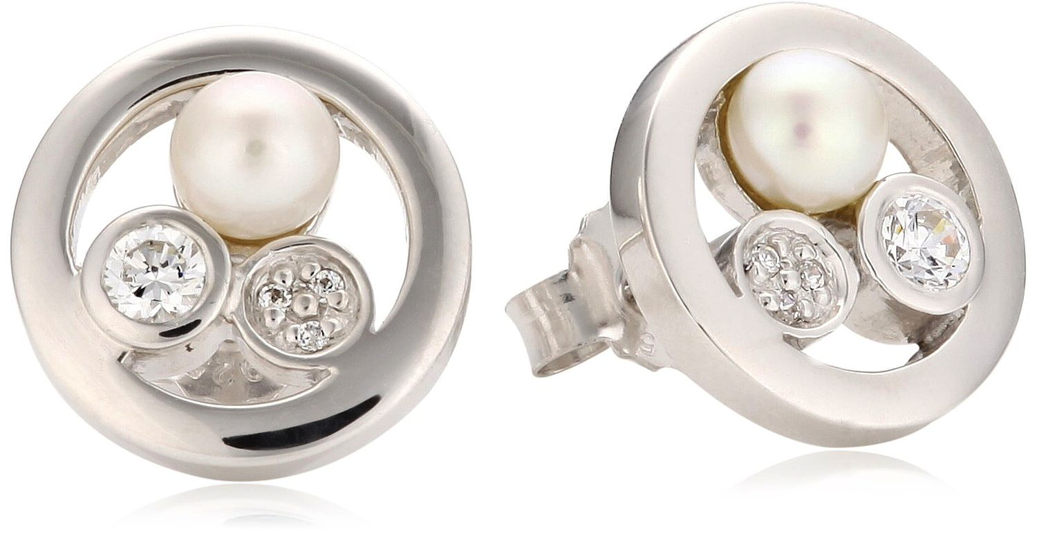 Orphelia Dames 925 Sterling Zilveren Oorbellen - Zilver ZO-5896
