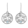 Orphelia 'Oceane' Dames 925 Sterling Zilveren Dangle Oorbellen - Zilver ZO-7090
