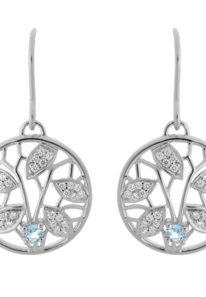 Orphelia 'Oceane' Dames 925 Sterling Zilveren Dangle Oorbellen - Zilver ZO-7090