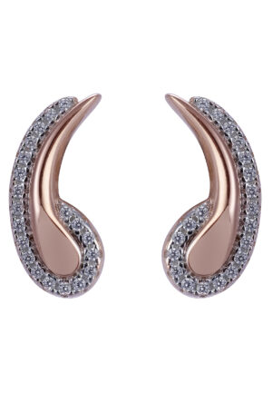 Orphelia 'Tilou' Dames 925 Sterling Zilveren Stud Oorbellen - Roze ZO-7441
