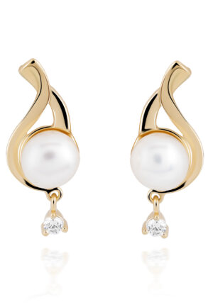 Orphelia 'Adia' Dames 925 Sterling Zilveren Oorbellen - Goud ZO-7473