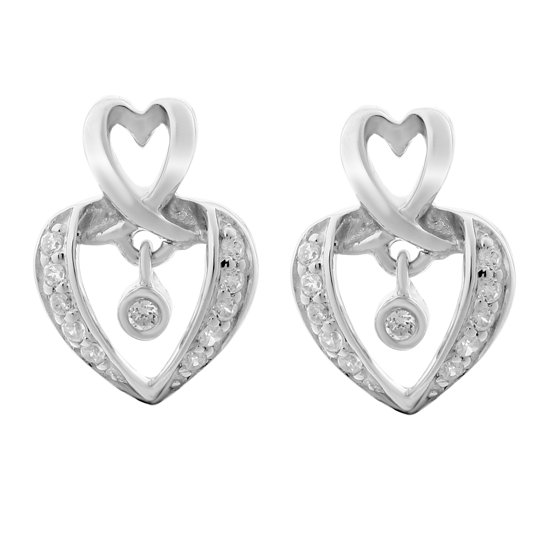 Orphelia 'Loreta' Dames 925 Sterling Zilveren Oorbellen - Zilver ZO-7126