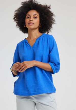 Alternative view of Blouse Salina Ampora blue