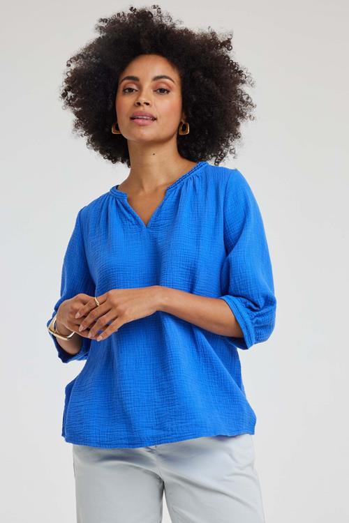 Blouse Salina Ampora blue - Afbeelding 2