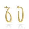 Orphelia 'Cherry' Dames 925 Sterling Zilveren Oorbellen - Goud ZO-7551/G