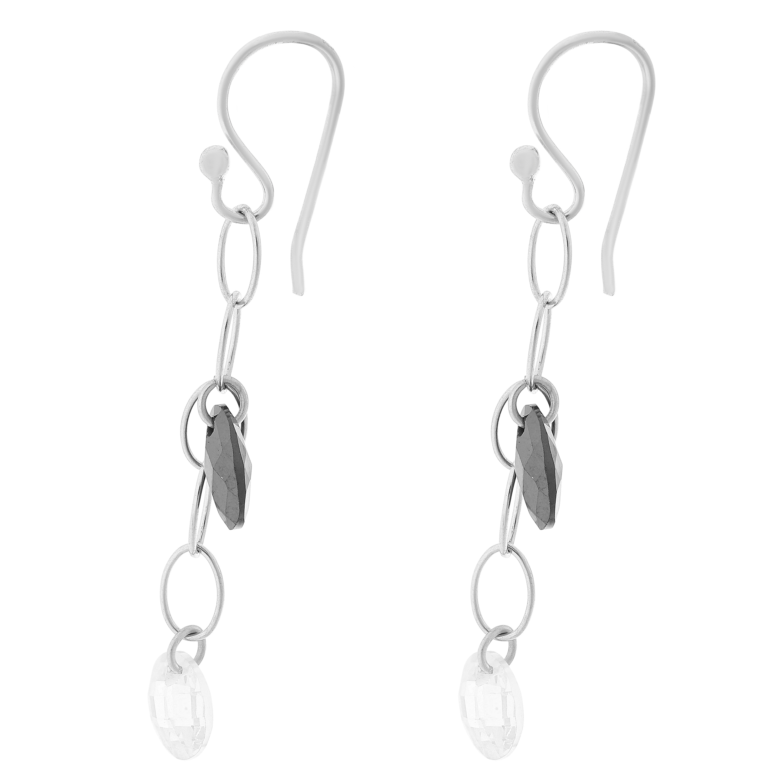 Orphelia Dames 925 Sterling Zilver Dangle Oorbellen - Zilver ZO-5729/1 - Afbeelding 2