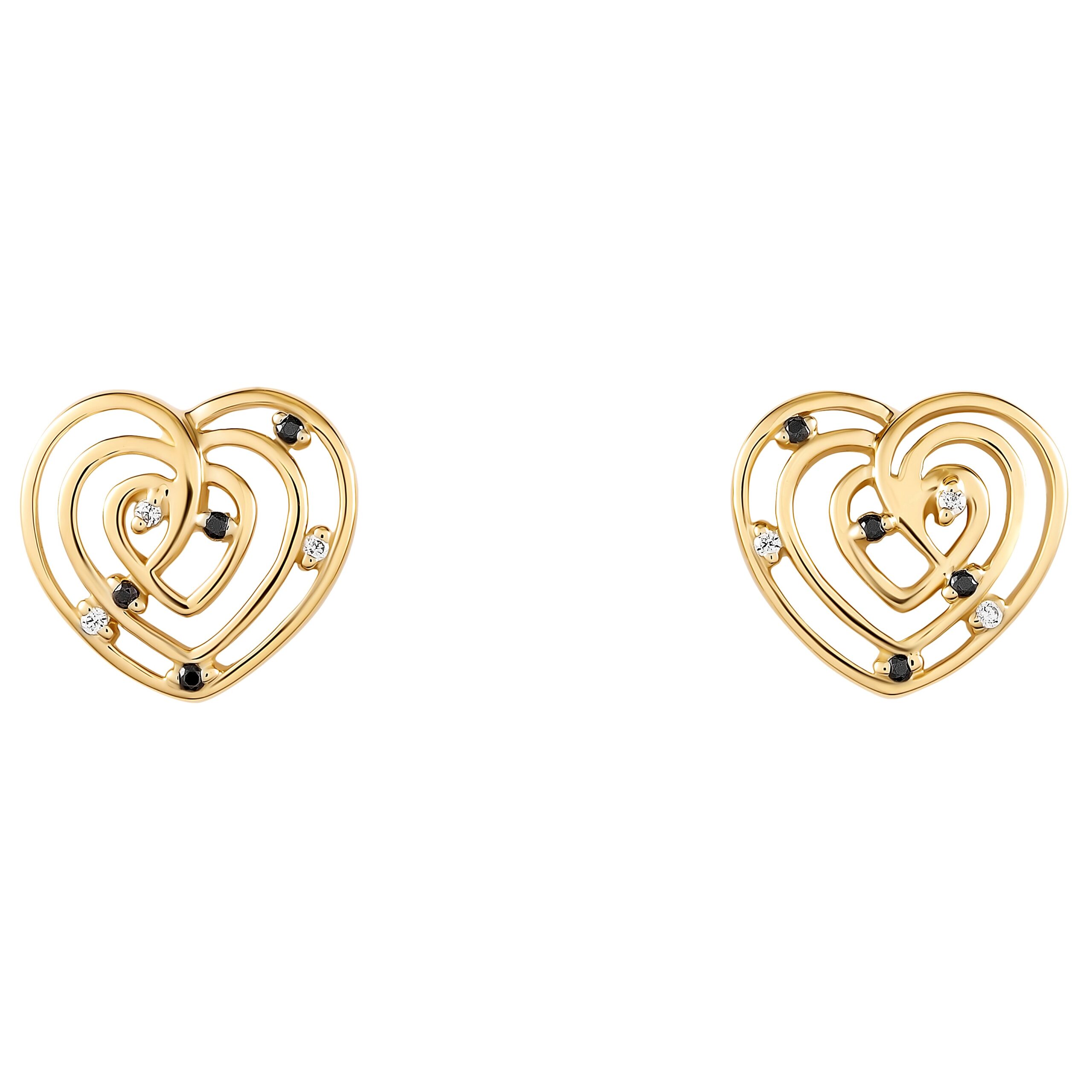Orphelia 'Euphoria' Dames 925 Sterling Zilveren Stud Oorbellen - Goud ZO-7522/G