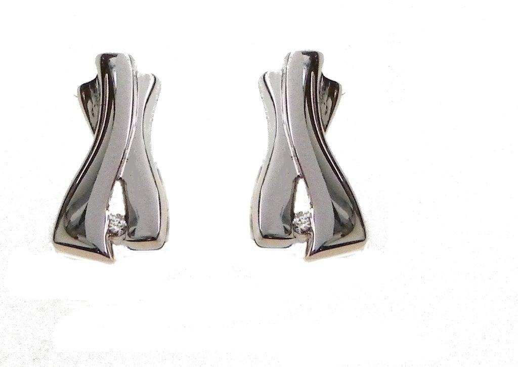 Orphelia Dames 925 Sterling Zilveren Stud Oorbellen - Zilver ZO-5683 - Afbeelding 2