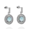Orphelia 'Rivera' Dames 925 Sterling Zilveren Oorbellen - Zilver ZO-7481/BC
