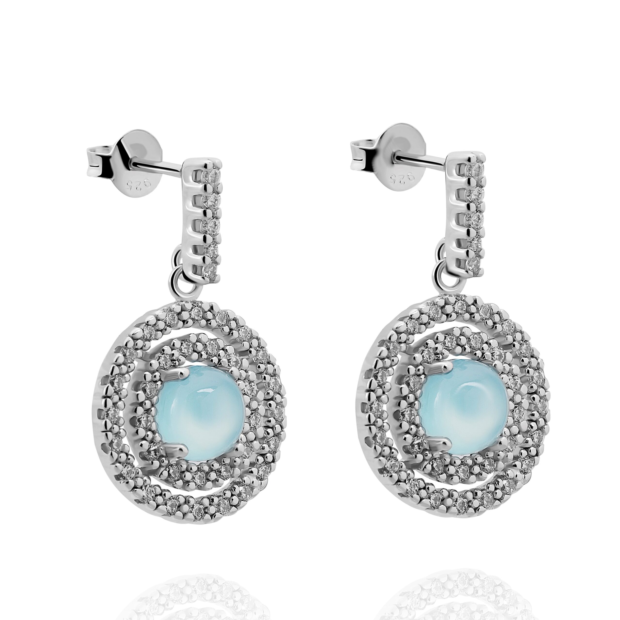 Orphelia 'Rivera' Dames 925 Sterling Zilveren Oorbellen - Zilver ZO-7481/BC
