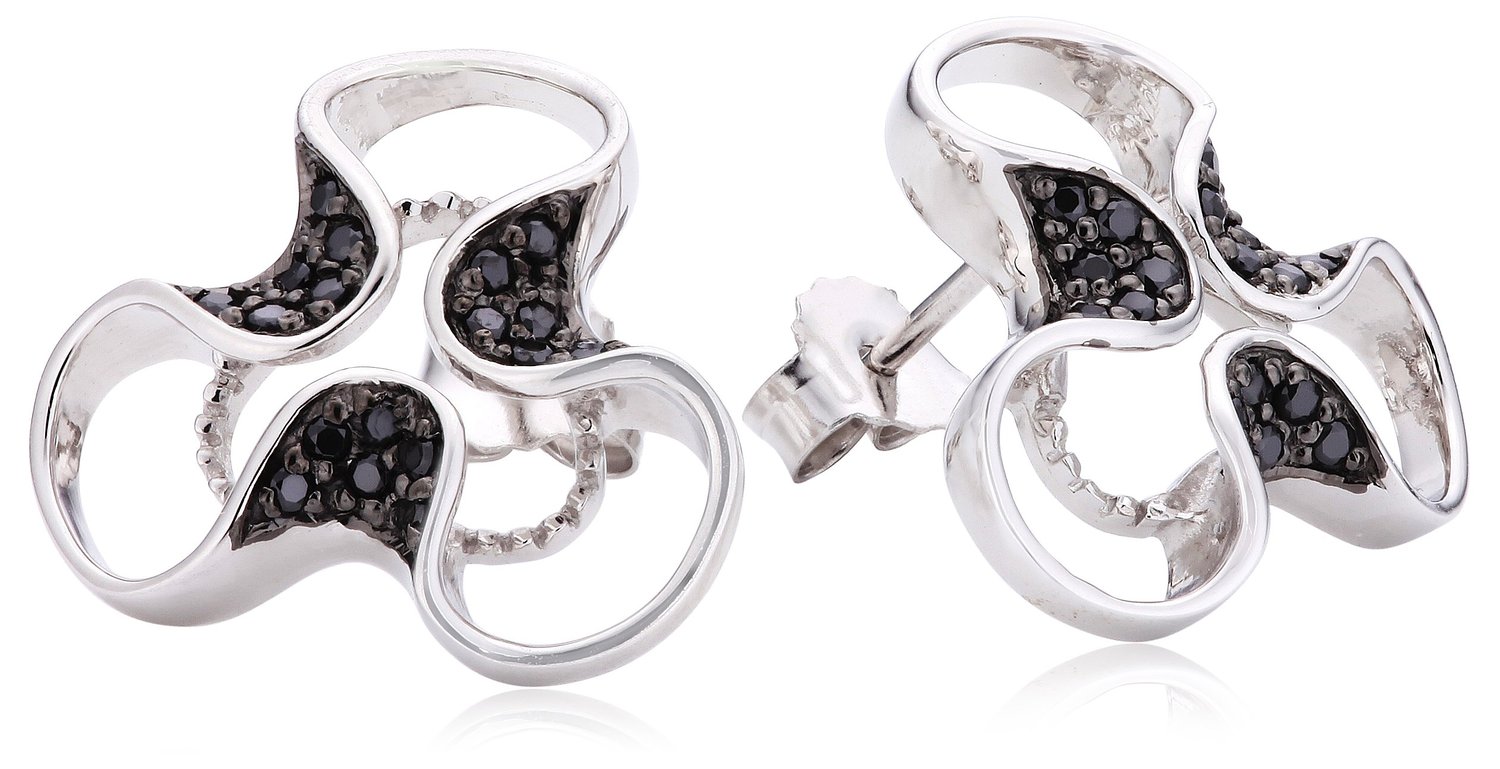 Orphelia Dames 925 Sterling Zilveren Stud Oorbellen - Zilver ZO-5032