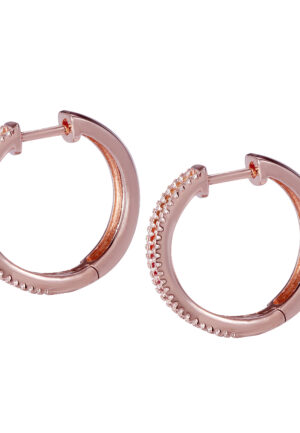Orphelia 'Pascaline' Dames 925 Sterling Zilveren Oorbellen - Roze ZO-7448