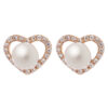 Orphelia 'Alberte' Dames 925 Sterling Zilveren Stud Oorbellen - Roze ZO-7233/RG