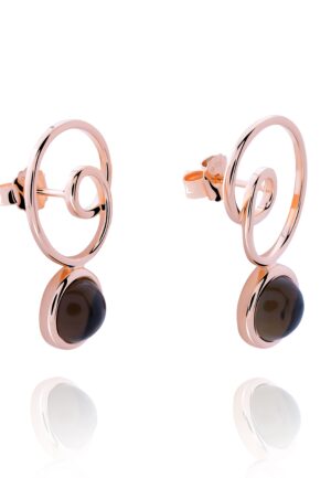 Alternative view of Orphelia 'Eugenia' Dames 925 Sterling Zilveren Oorbellen - Roze ZO-7495