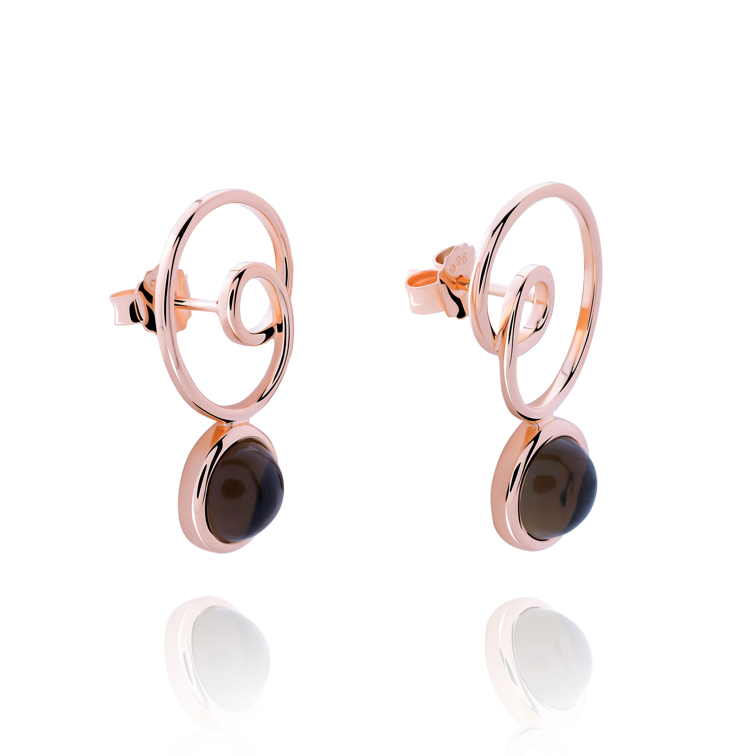 Orphelia 'Eugenia' Dames 925 Sterling Zilveren Oorbellen - Roze ZO-7495 - Afbeelding 2