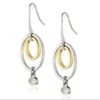 Orphelia Dames 925 Sterling Zilveren Oorbellen - Zilver/Goud ZO-5705 - Afbeelding 2