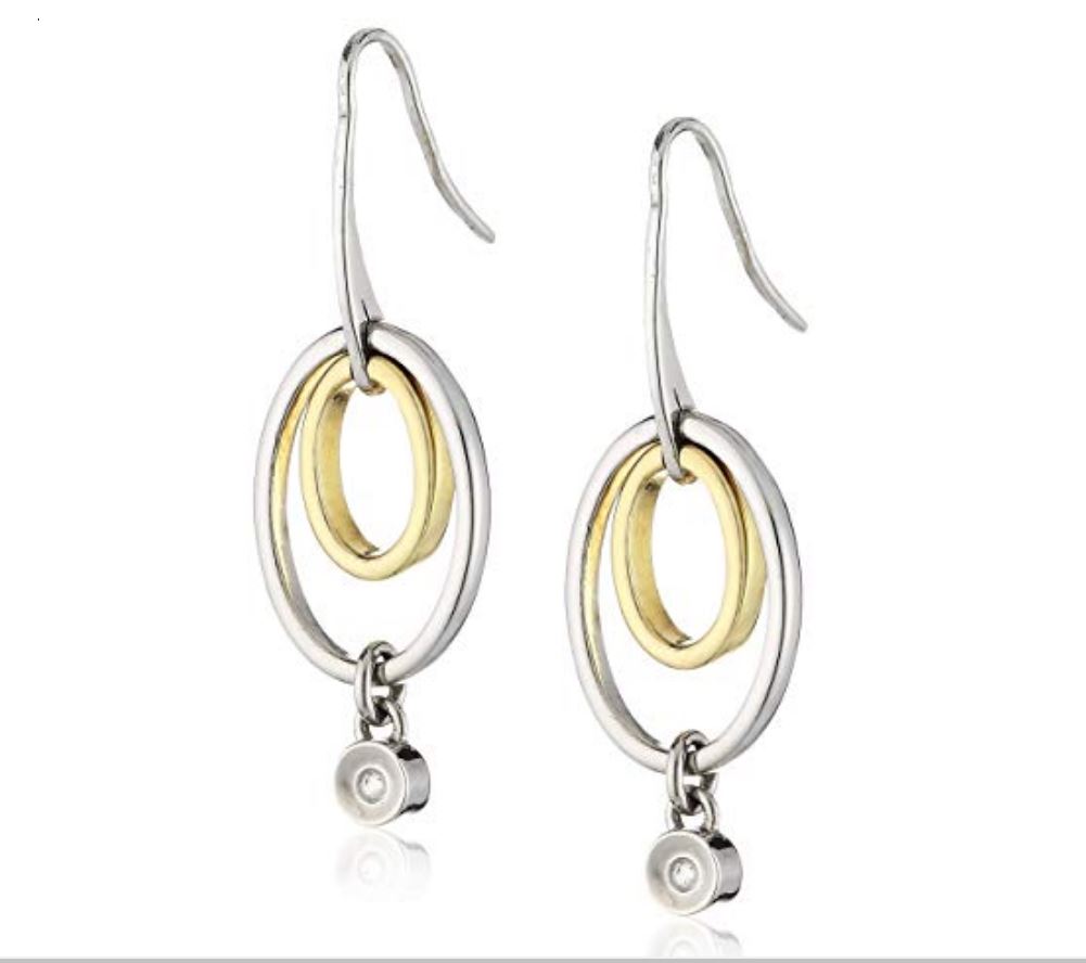 Orphelia Dames 925 Sterling Zilveren Oorbellen - Zilver/Goud ZO-5705 - Afbeelding 2