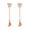 Orphelia 'Elisa' Dames 925 Sterling Zilveren Oorbellen - Roze ZO-7381