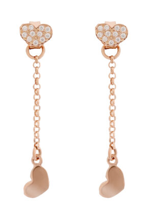Orphelia 'Elisa' Dames 925 Sterling Zilveren Oorbellen - Roze ZO-7381