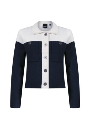 Poools - Blauw | Dames | Vest | Blauw | 46 | regular | Kamst mode