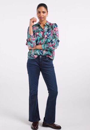 Alternative view of Blouse Sable Green Auburn print