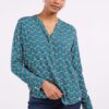 Blouse Lola Green Ashen print
