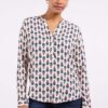 Blouse Lola Offwhite Flint print
