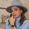 Orphelia 'Afia' Dames 925 Sterling Zilveren Dangle Oorbellen - Zilver/Roze ZO-7474 - Afbeelding 2