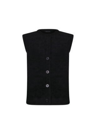 Roberto Sarto - Zwart | Dames | Gilet | Zwart | 44 | regular | Kamst mode