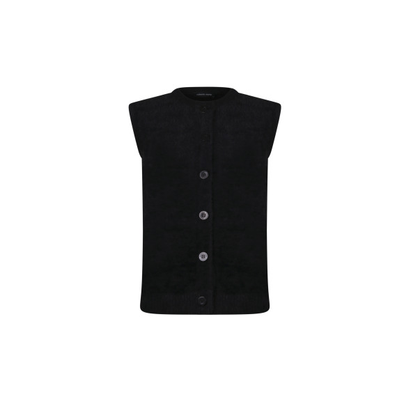 Roberto Sarto - Zwart | Dames | Gilet | Zwart | 48 | regular | Kamst mode