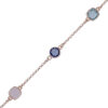 Orphelia 'Fawn' Dames 925 Sterling Zilveren Armband - Roze ZA-7410 - Afbeelding 2
