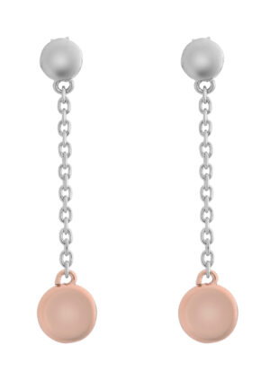 Orphelia 'Aurelie' Dames 925 Sterling Zilveren Pendantes - Zilver/Rozé ZO-7385