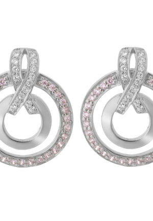 Orphelia 'Azalea' Dames 925 Sterling Zilveren Oorbellen - Zilver ZO-7095