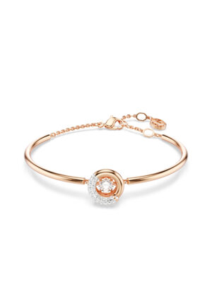 Swarovski 'Dextera' Dames Gouden Geplateerde Metalen Armband - Roze 5692259
