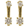 Orphelia 'Lykke' Dames 925 Sterling Zilver Dangle Oorbellen - Goud ZO-7128/G