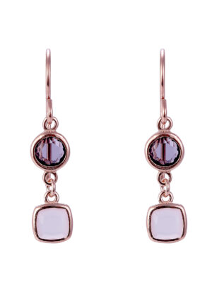 Orphelia 'Fawn' Dames 925 Sterling Zilveren Oorbellen - Roze ZO-7410