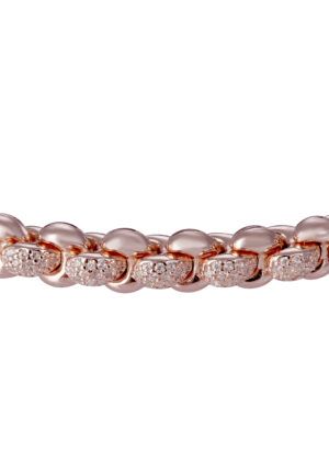 Orphelia 'Jada' Dames 925 Sterling Zilveren Armband - Zilver/Rosé ZA-7395