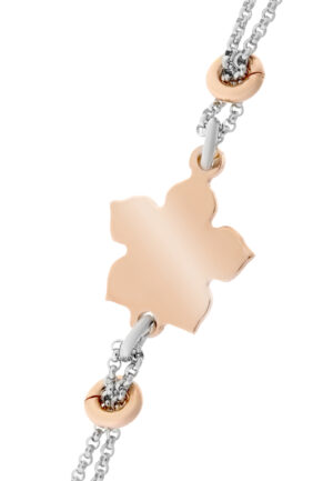 Alternative view of Orphelia 'Dilara' Dames 925 Zilveren Armband - Zilver/Roze ZA-7184