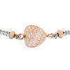Orphelia Dames 925 Sterling Zilveren Armband - Zilver/Roze ZA-7195