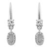 Orphelia 'Lily' Dames 925 Sterling Zilveren Hangoorbellen - Zilver ZO-7582 - Afbeelding 2