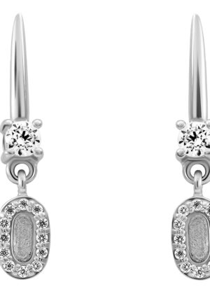 Alternative view of Orphelia 'Lily' Dames 925 Sterling Zilveren Hangoorbellen - Zilver ZO-7582