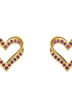 Orphelia 'Cecilia' Dames 925 Sterling Zilveren Oorknopjes - Goud ZO-7584/R