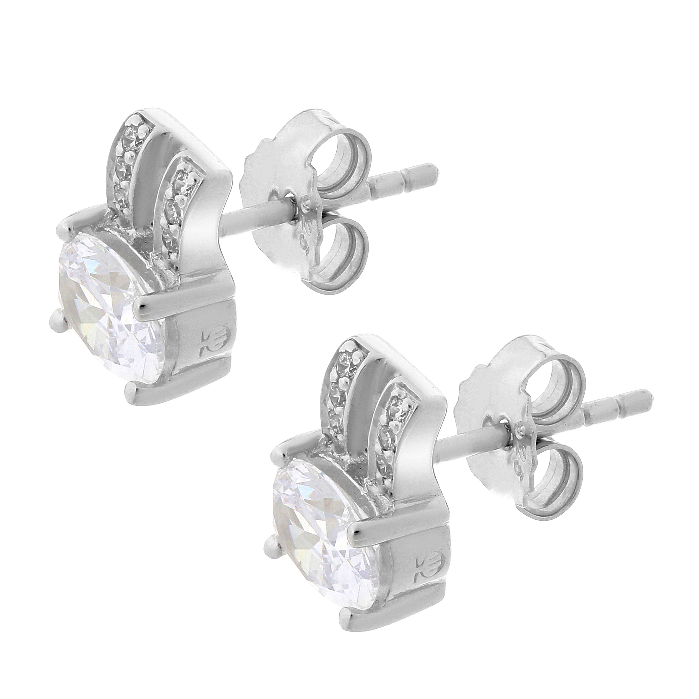 Orphelia 'Alena' Dames 925 Sterling Zilveren Stud Oorbellen - Zilver ZO-7122