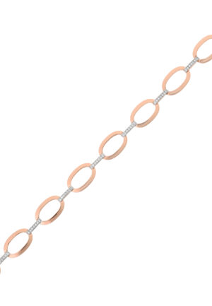 Orphelia Dames 925 Sterling Zilveren Armband - Roze ZA-7210