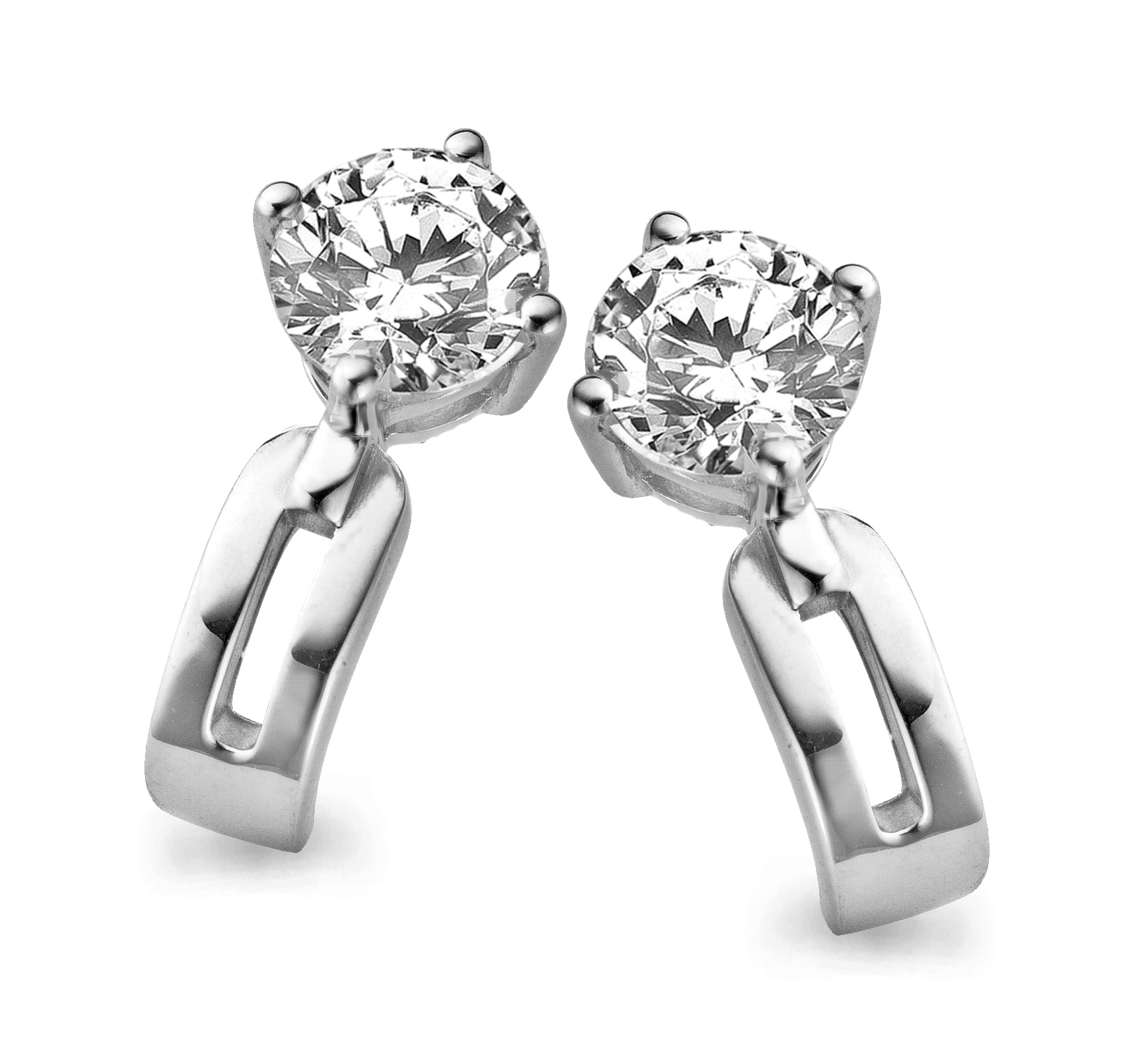 Orphelia Dames 925 Sterling Zilveren Stud Oorbellen - Zilver ZO-5142
