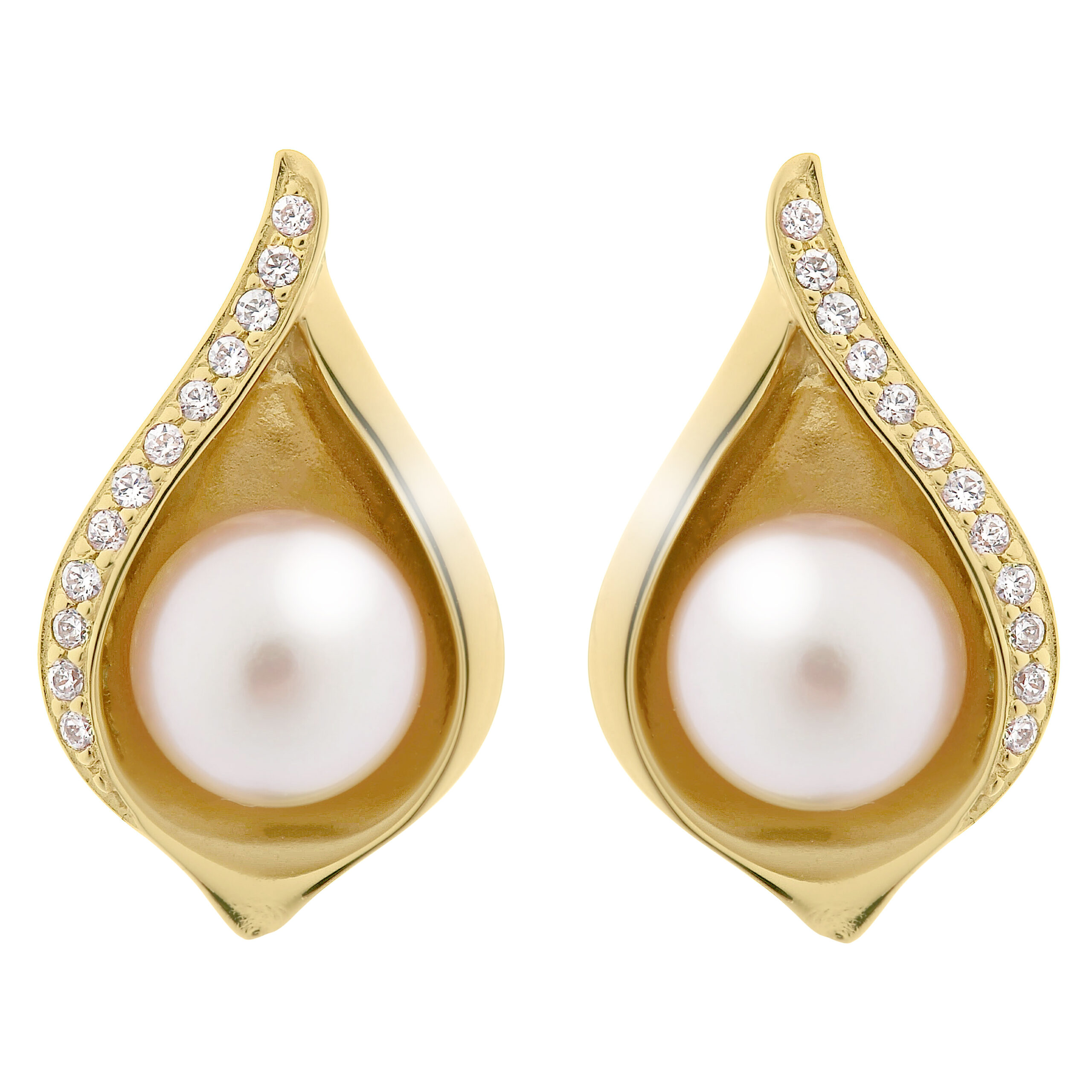Orphelia 'Sophia' Dames 925 Sterling Zilveren Oorbellen - Goud ZO-7234/G