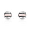 Orphelia 'Maxwell' Dames 925 Sterling Zilveren Stud Oorbellen - Zilver/Roze ZO-7501